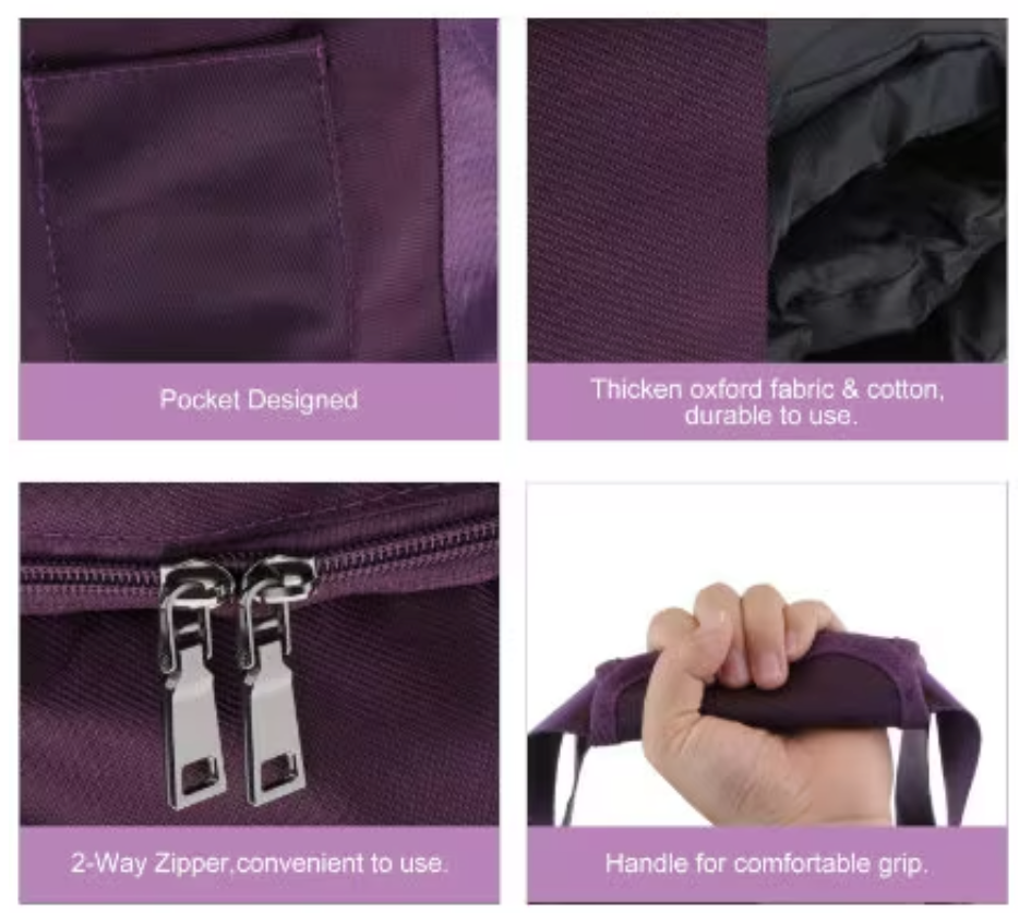 CL57 - 8/14 inch Cotton Meditation Yoga Crystal Singing Bowl Case Bag