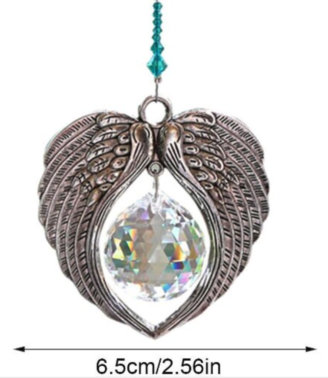Crystal Angel Wing Sun catcher Pendant