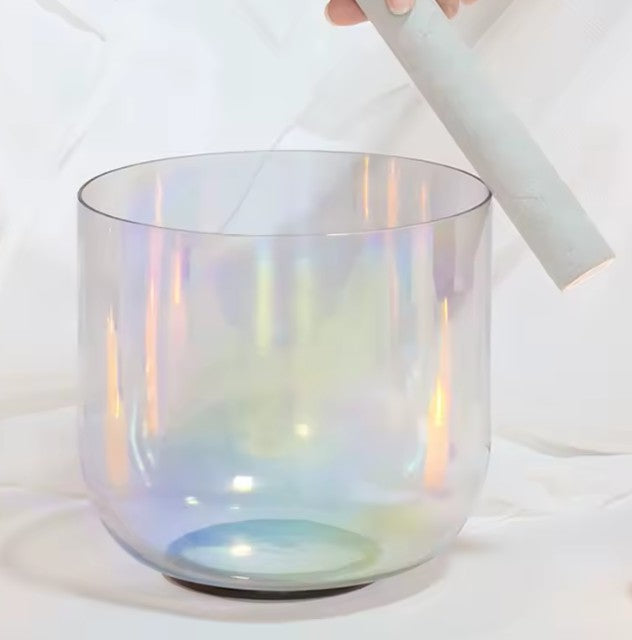 CL61 -7 Inch 432HZ Chakra Clear Quartz Crystal Singing Bowl