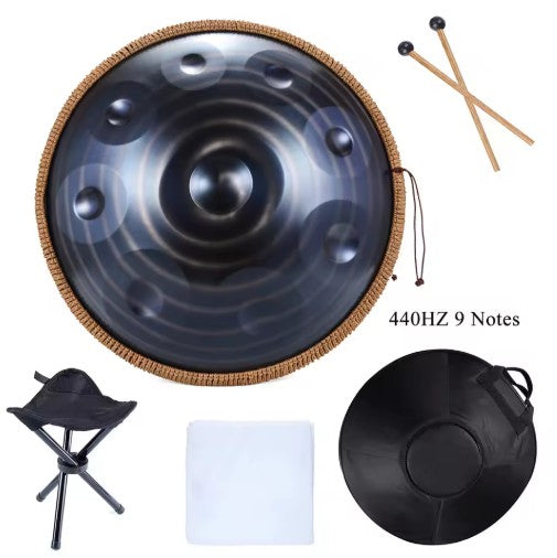 CL77 - Handpan Drum 22 inch D Minor 9 Notes 440HZ