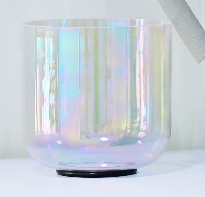 CL61 -7 Inch 432HZ Chakra Clear Quartz Crystal Singing Bowl