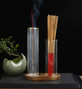 2 in 1 Glass Incense Holder for Sticks Anti-Ash Flying