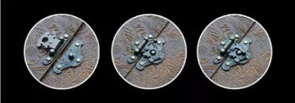 CL53 - Embossed Pattern Soft Leather Travel Notebook with Lock and Key Diary Notepad Paper for Business Sketching & Writing