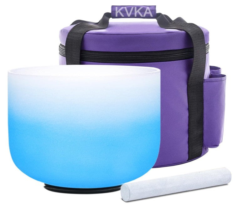 CL11 - 10" Note CDEFGAB Candy Blue Frosted Quartz