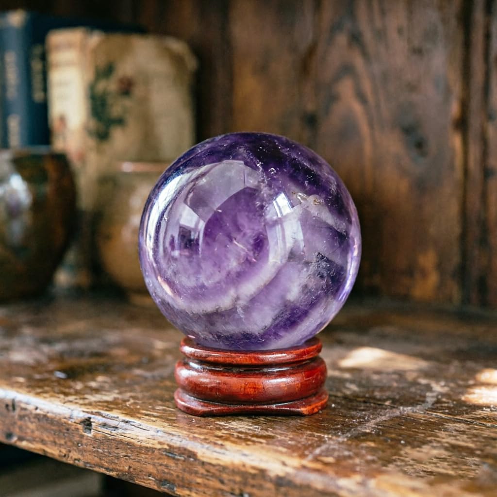 Multipurpose Natural Amethyst Crystal Ball