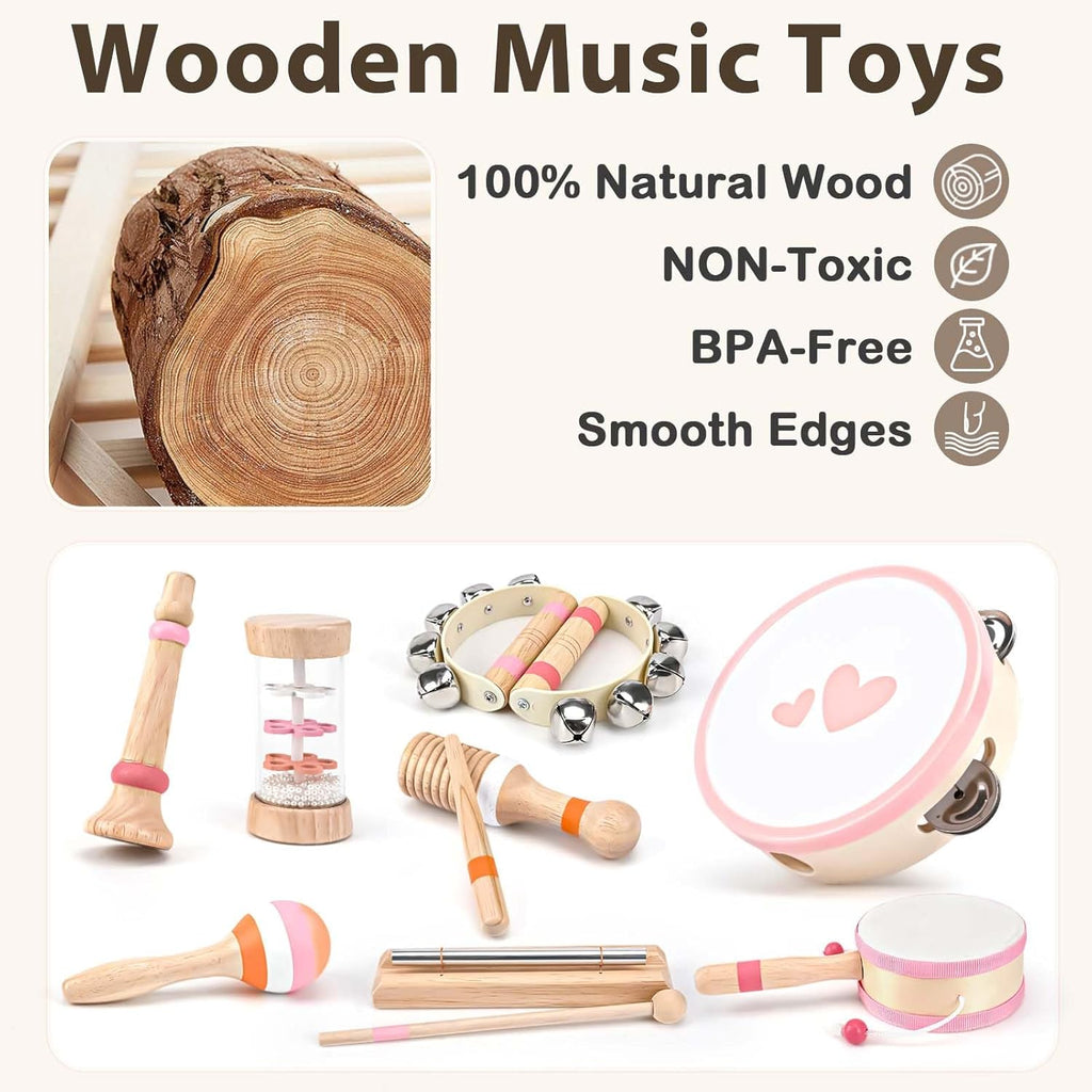 CL66 - Musical Instruments, Baby Musical Toys, Maracas Percussion Drum Instruments Sensory Toys for Boys & Girls.