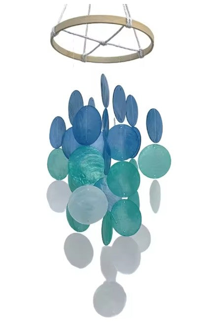 CL104 - Bohemian Shell Wind Chime Handcrafted With Natural Elements For Indoor And Outdoor Decoration And Calm Ambiance