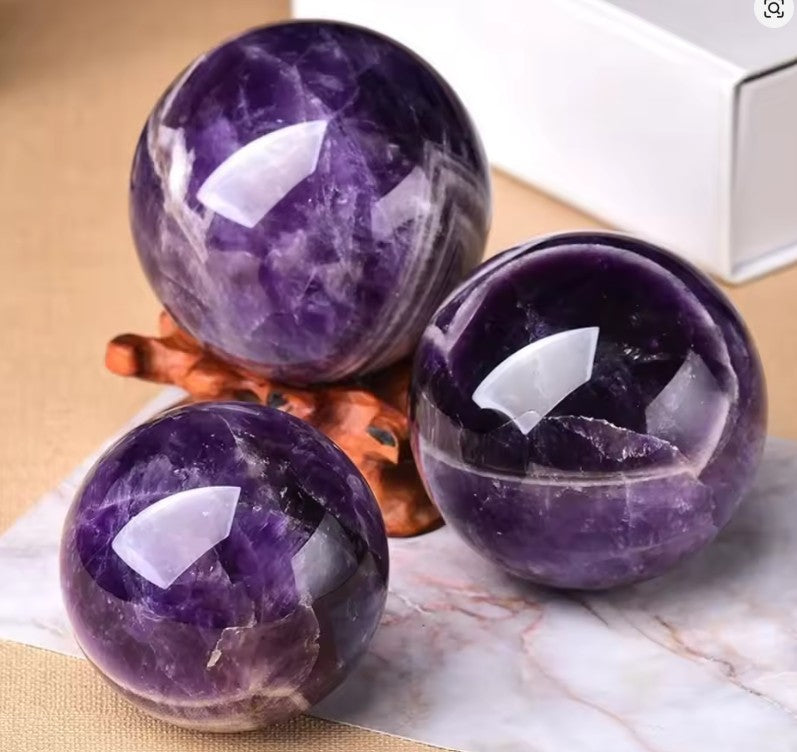 Multipurpose Natural Amethyst Crystal Ball