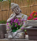 Retro Weathered Buddha Statue Zen Garden Decor