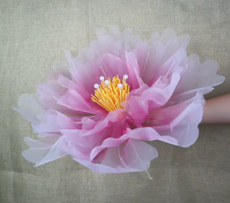 CL105 - 40/50cm Artificial Peony Flower Outdoor Silk Large Flower Head Layered Fluffy Petals Fake Flowers Floor Display