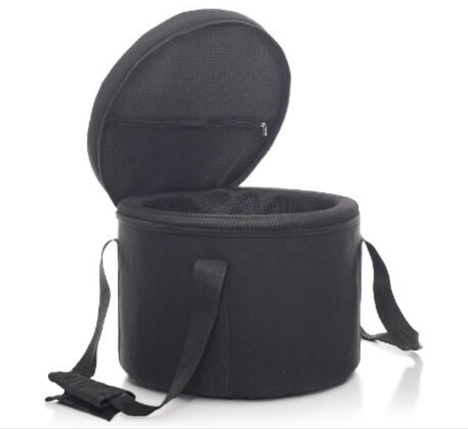 CL59 - 10-12 inch Black Canvas Bag for Quartz Crystal Singing Bowl carrier