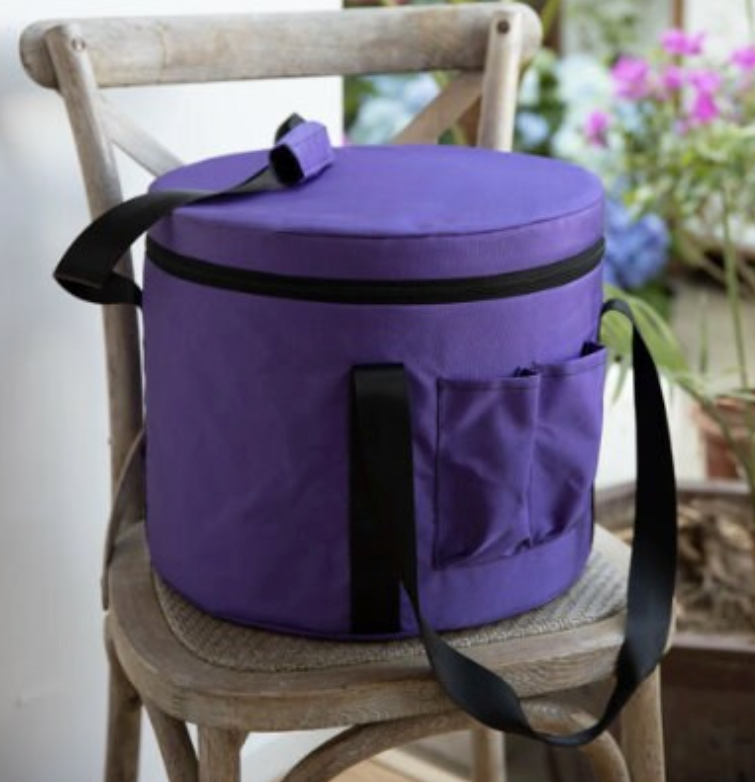 CL58 - 10 - 12 inch Purple Canvas Bag for Quartz Crystal Singing Bowl carrier