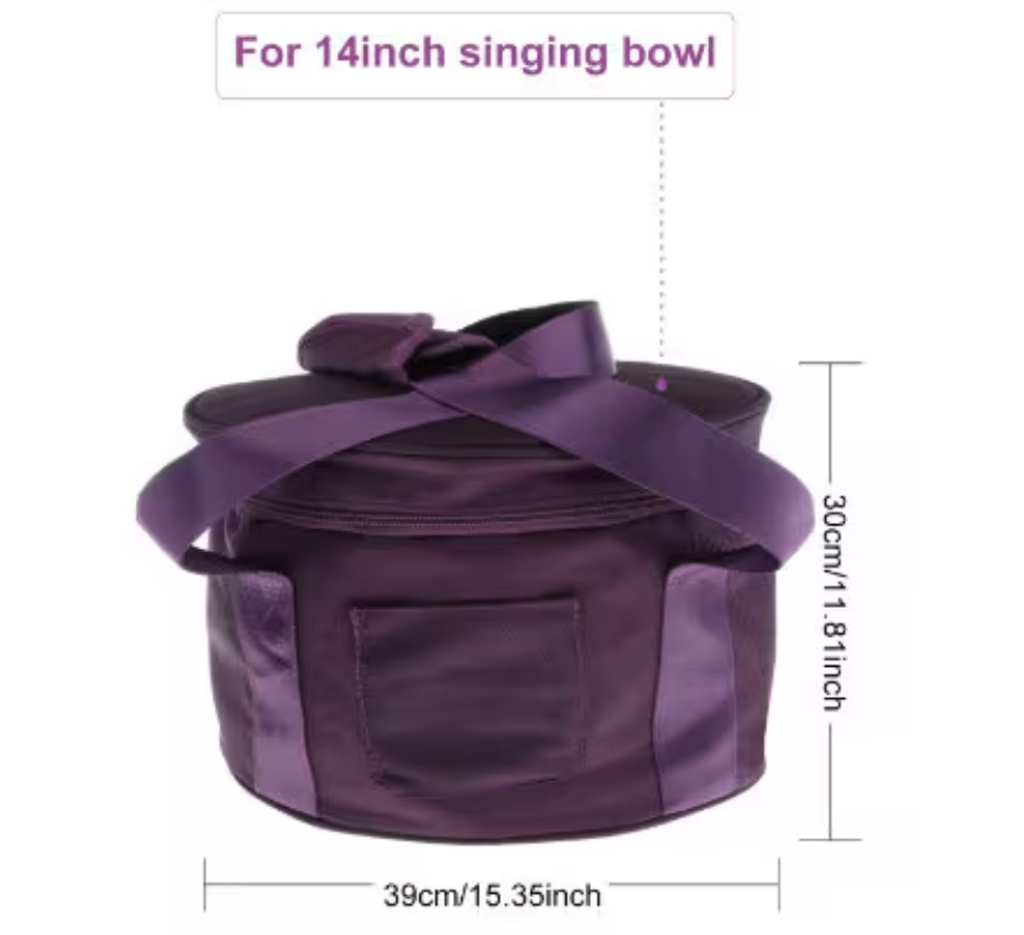 CL57 - 8/14 inch Cotton Meditation Yoga Crystal Singing Bowl Case Bag