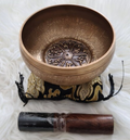 CL86 - 12.5cm - Tibetan Singing Bowl - Note D. Hand Hammered Tibetan Singing Bowl