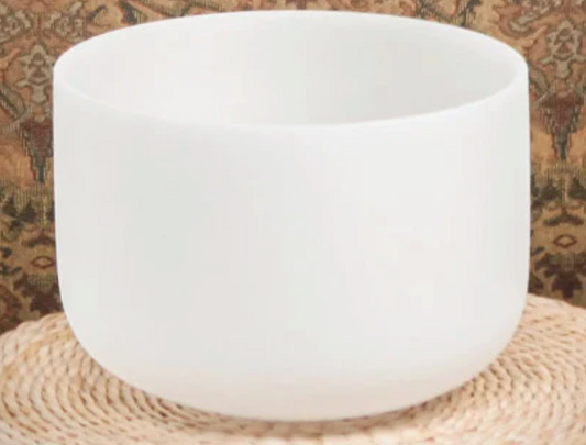 CL1 - 10 Inch 432hz Perfect Pitch Chakra Frosted Crystal Singing Bowl
