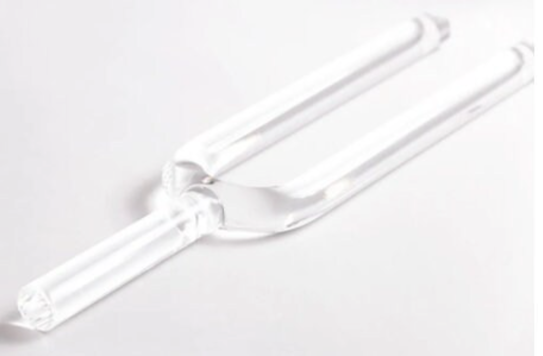 CL74 - 432Hz - 16mm Clear Quartz Crystal Singing Tuning Fork for Sound Healing and Meditation