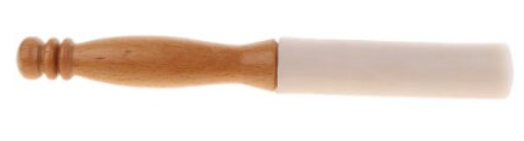 CL56 - Pack of 5 Wood Handle Rubber Mallets for Singing Bowls   - Material: Rubber, wood