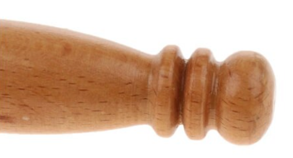 CL56 - Pack of 5 Wood Handle Rubber Mallets for Singing Bowls   - Material: Rubber, wood