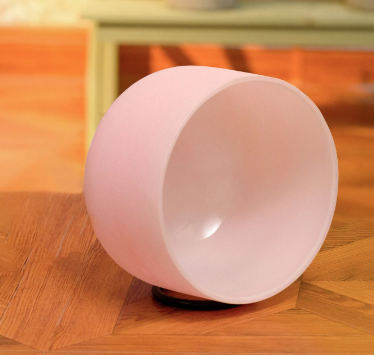 CL52 - 3pcs Pink 8"G 10"E 12"C Frosted Quartz Crystal Singing Bowl