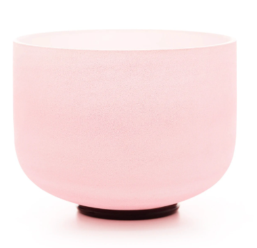 CL52 - 3pcs Pink 8"G 10"E 12"C Frosted Quartz Crystal Singing Bowl