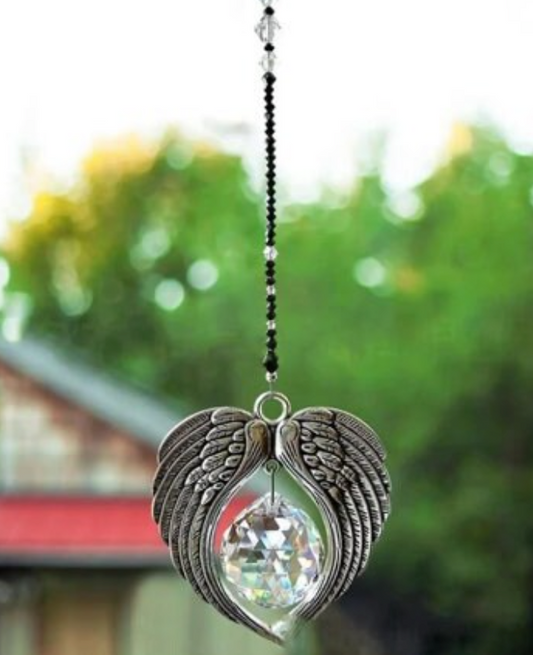 Crystal Angel Wing Sun catcher Pendant