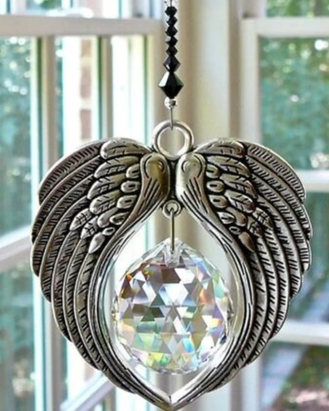Crystal Angel Wing Sun catcher Pendant