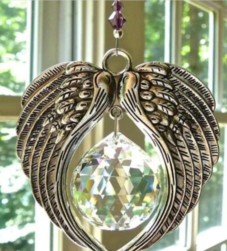 Crystal Angel Wing Sun catcher Pendant