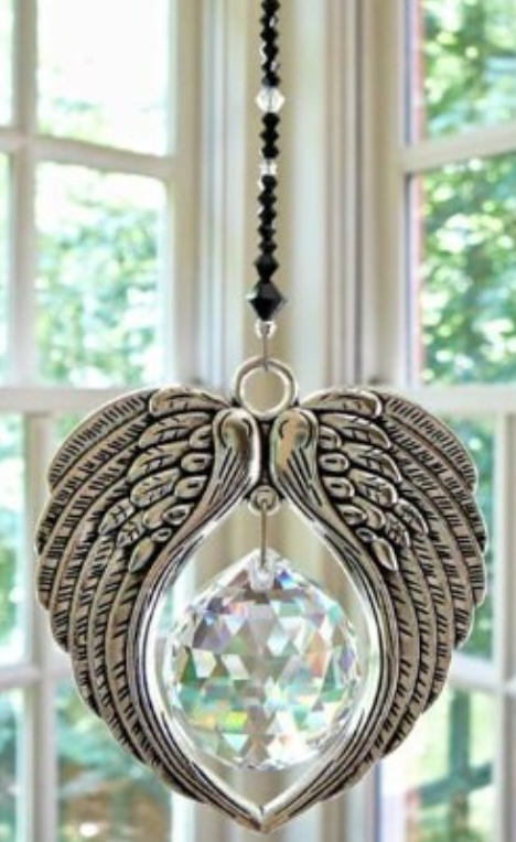 Crystal Angel Wing Sun catcher Pendant