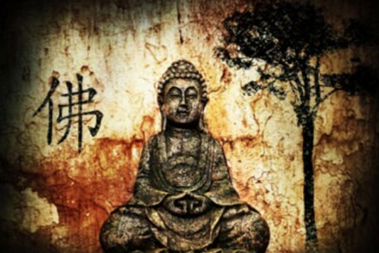 CL91 - Abstract Buddha Poster Wall Art Canvas