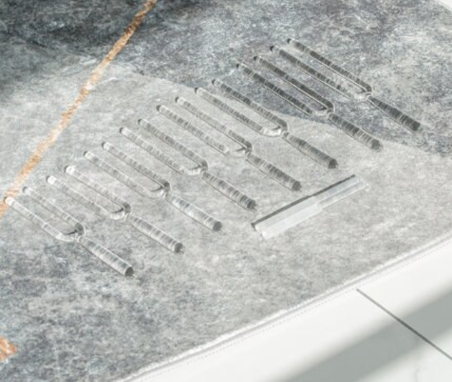 8pcs octave clear quartz crystal singing tuning fork