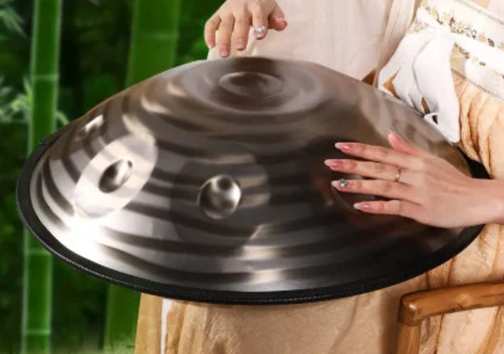 CL85 - 440Hz D Minor 10 Notes Spiral Handpan Steel Tongue Hand Drum
