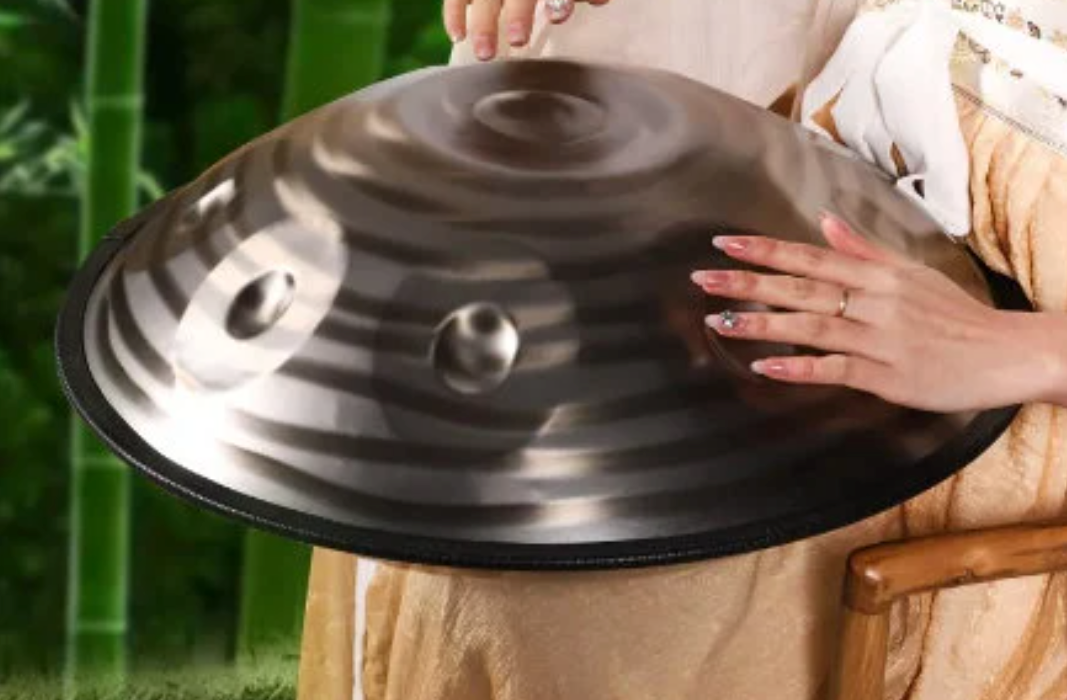 CSB-63 - 440Hz D Minor 9 Notes Spiral Handpan Steel Tongue Hand Drum