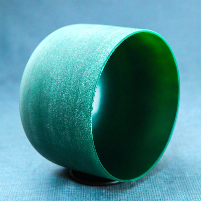 CL31 - F Note Heart Chakra Green Colour Crystal Singing Bowl