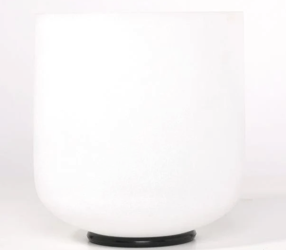 CL29 - 6 Inch Frosted Quartz Crystal Singing Bowl