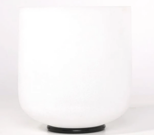 CL29 - 6 Inch Frosted Quartz Crystal Singing Bowl