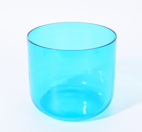 CL62 - 6 Inch Blue Alchemy Clear Quartz Crystal Singing Bowl