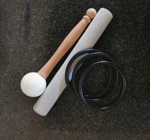 CL46 - 3pcs 8"G 10"E 12"C Frosted Quartz Crystal Singing Bowl Chakra Set