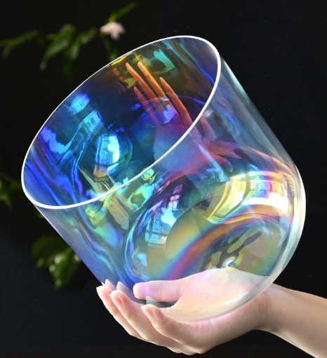 CL61 - 7 inch Clear Crystal Singing Bowl
