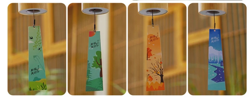 Meditation Chord Windbell Chakra Chimes Natural Bamboo Wind Chime For Outdoor Garden Patio Home Decoration Meditation Relaxation