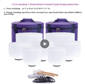 7pcs 7"-12" Crystal Singing Bowls Chakra Set of 7 with Carrying Cases