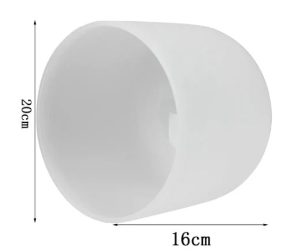 CL22 - 8 Inch Note B Chakra Frosted Quartz Crystal Tibetan Singing Bowl 8" Meditation Yoga Sound Healing Perfect Sound + Stick