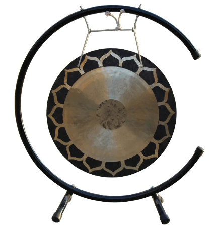 CL75 - 60cm  Gong - Handmade Feng Gong with C Stand, Lotus Wind, 24 Inch, 60 CM