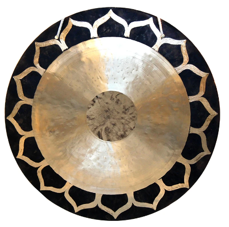 CL75 - 60cm  Gong - Handmade Feng Gong with C Stand, Lotus Wind, 24 Inch, 60 CM