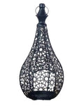 CL95 - Moroccan Style Iron Art Hollow Retro Candle Holder Hanging Lantern Home Decor Craft Ornament for Home Living Room Garden