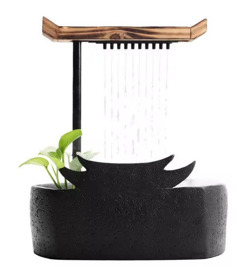 CL68 - Chinese-style flowing water ornaments ceramic circulating water pumping water fountain lucky feng shui living room