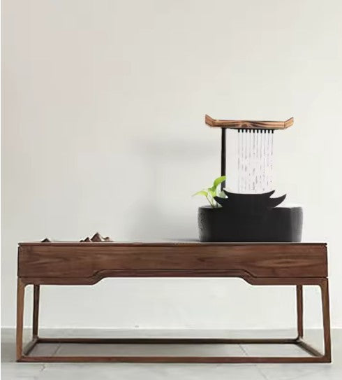 CL68 - Chinese-style flowing water ornaments ceramic circulating water pumping water fountain lucky feng shui living room