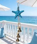 CL108 - Coastal Resin Starfish Wind Chime with Bell