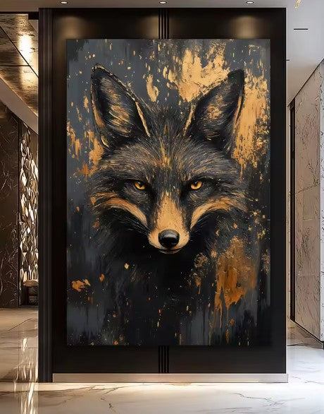 CL114 - Luxury Wild Animal Canvas Decoration Abstract Modern Gold Home Décor