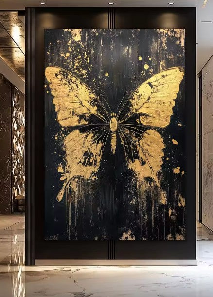 CL114 - Luxury Wild Animal Canvas Decoration Abstract Modern Gold Home Décor