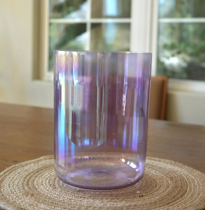 CL117 - 432 Hz 6-8″ Crystal Singing Bowl with Mallets and carrying bag